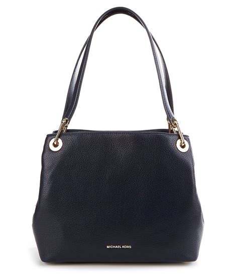 michael michael kors bristol raven flower stud large tote|michael kors raven bag.